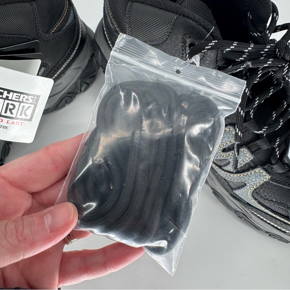 Skechers Men's 7.5 Work Relaxed Fit Holdredge Rebem Steel Toe Boots Style 77108 - Picture 10 of 12